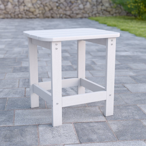 Rosecliff Heights Balasi AllWeather Poly Resin Adirondack Side Table Patio Table & Reviews